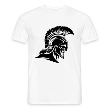 Spartaner Helm Krieger Sparta - Männer T-Shirt - Weiß - Vorne - AI Model Male 178 dark (178cm)