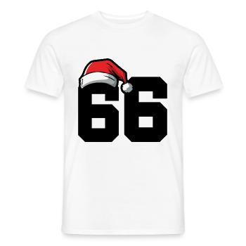 66 Numéro Noël - T-shirt homme - blanc - Devant - AI Model Male 178 dark (178cm)