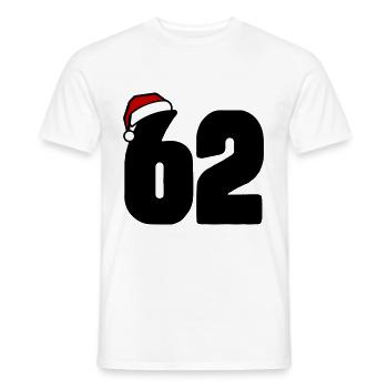 62 Numéro Noël - T-shirt homme - blanc - Devant - AI Model Male 178 dark (178cm)