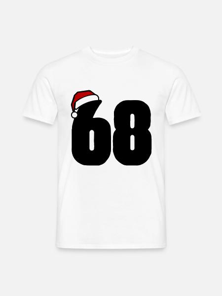 68 Numéro Noël - T-shirt homme - blanc