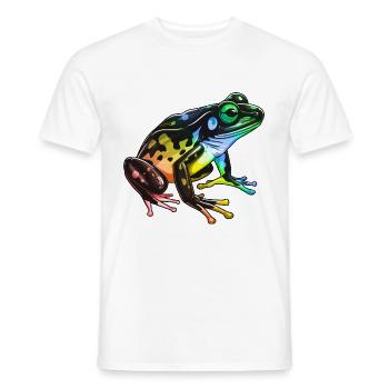Frosch Kopf Bunt - Männer T-Shirt - Weiß - Vorne - AI Model Male 178 dark (178cm)