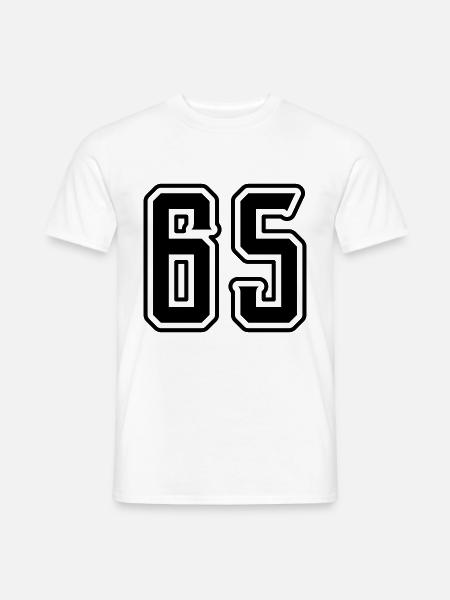 Symbole numérique 65 - T-shirt homme - blanc