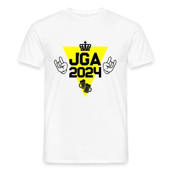 Enterrement de vie de garçon Enterrement de vie de garçon 2024 - T-shirt homme - blanc - Devant - AI Model Male 178 dark (178cm)