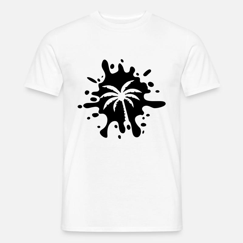 Palm tree symbol blobs - Men’s T-shirt - white