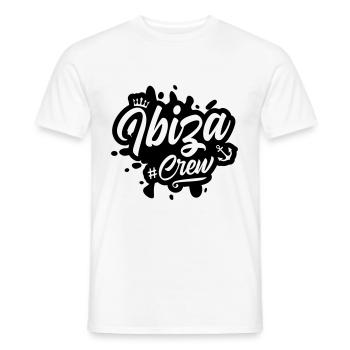 Ibiza Crew - Men's T-Shirt - white - Front - AI Model Male 178 dark (178cm)