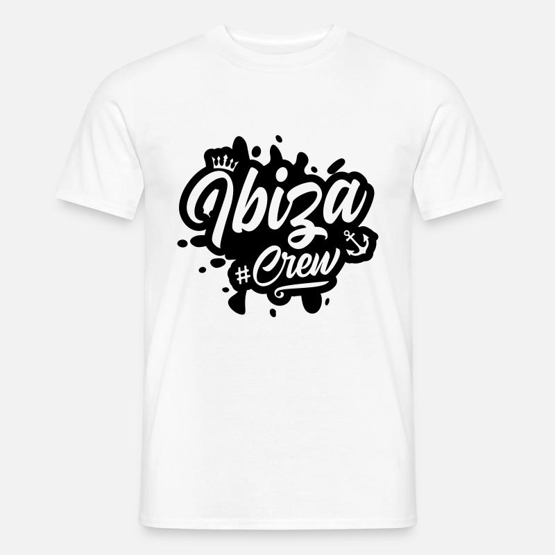 Ibiza Crew - Männer T-Shirt - Weiß