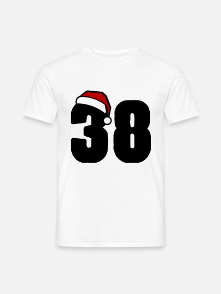 38 Numéro Noël - T-shirt homme - blanc