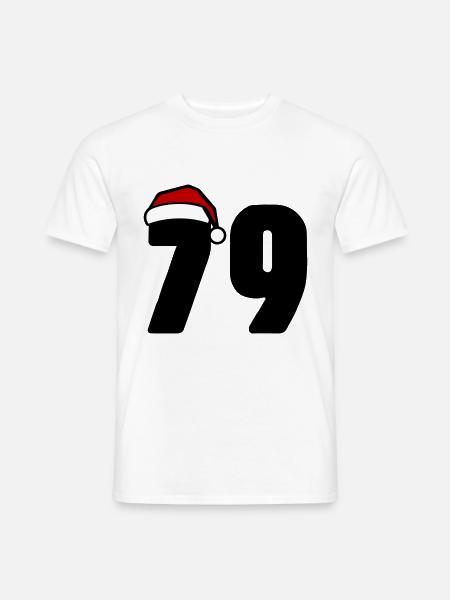 79 Number Christmas - Men's T-Shirt - white