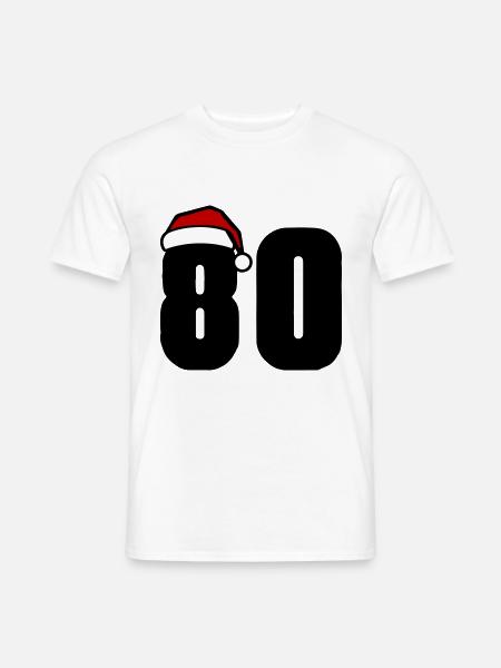 80 Number Christmas - Men's T-Shirt - white