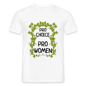 Pro-Choice pro-Frauen feministische Abtreibungsrechte - Männer T-Shirt - Weiß - Vorne - AI Model Male 178 dark (178cm)