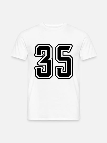 Symbole numérique 35 - T-shirt homme - blanc