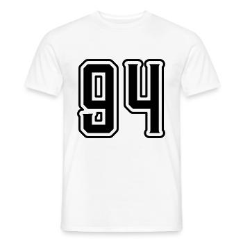 Symbole numérique 94 - T-shirt homme - blanc - Devant - AI Model Male 178 dark (178cm)