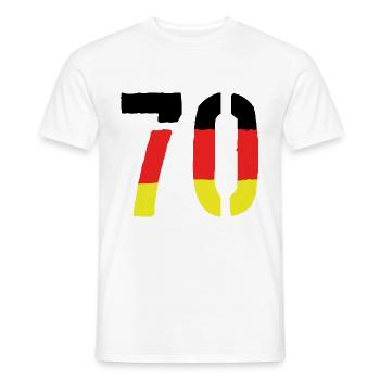 70 Zahl Symbol Germany - Männer T-Shirt - Weiß - Vorne - AI Model Male 178 dark (178cm)