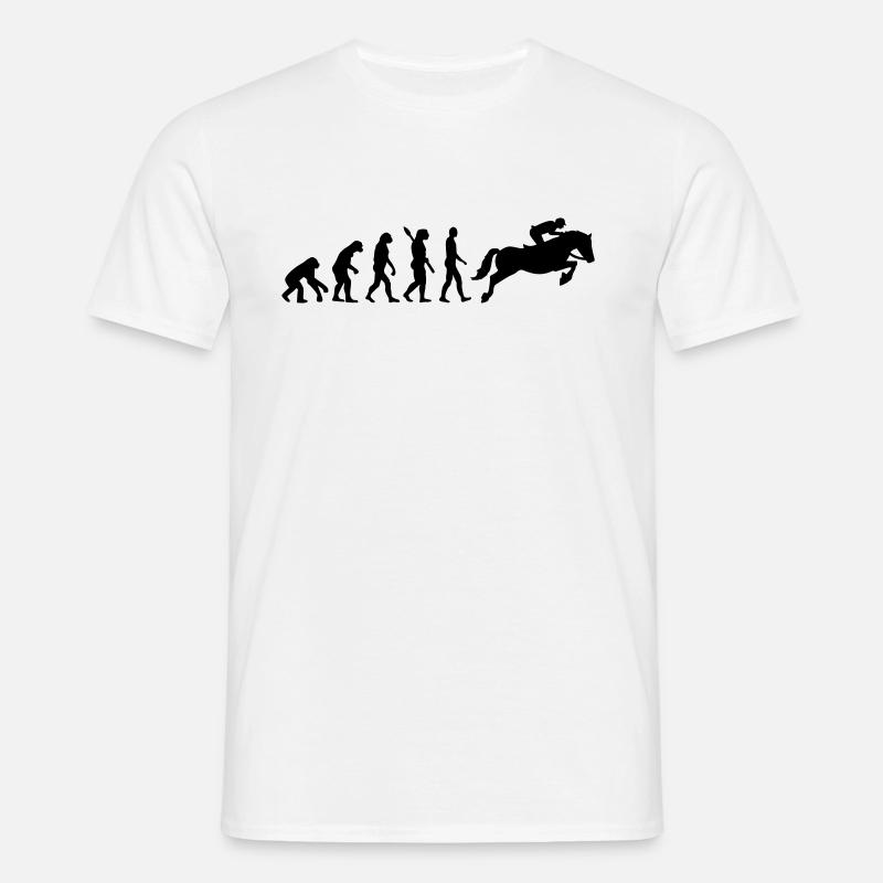 Evolution Show jumping - Men's T-Shirt - white