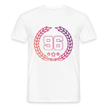 96 Couronne numérique - T-shirt homme - blanc - Devant - AI Model Male 178 dark (178cm)