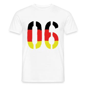 6 Number symbol Germany - Men's T-Shirt - white - Front - AI Model Male 178 dark (178cm)