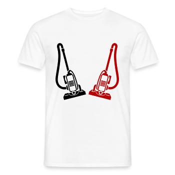 Staubsauger Icon - Männer T-Shirt - Weiß - Vorne - AI Model Male 178 dark (178cm)