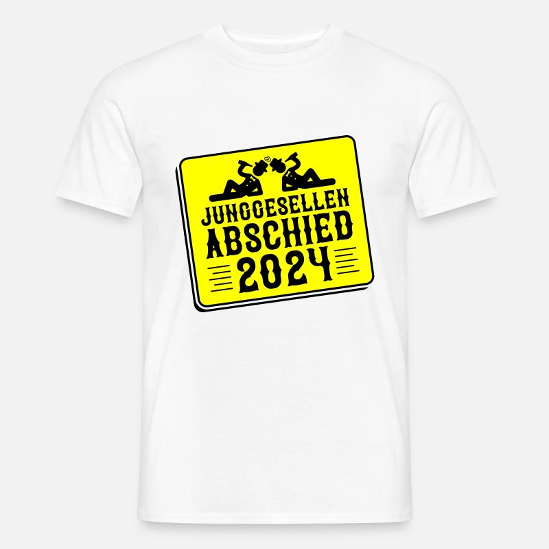 Junggesellen Abschied 2024 - Männer T-Shirt - Weiß