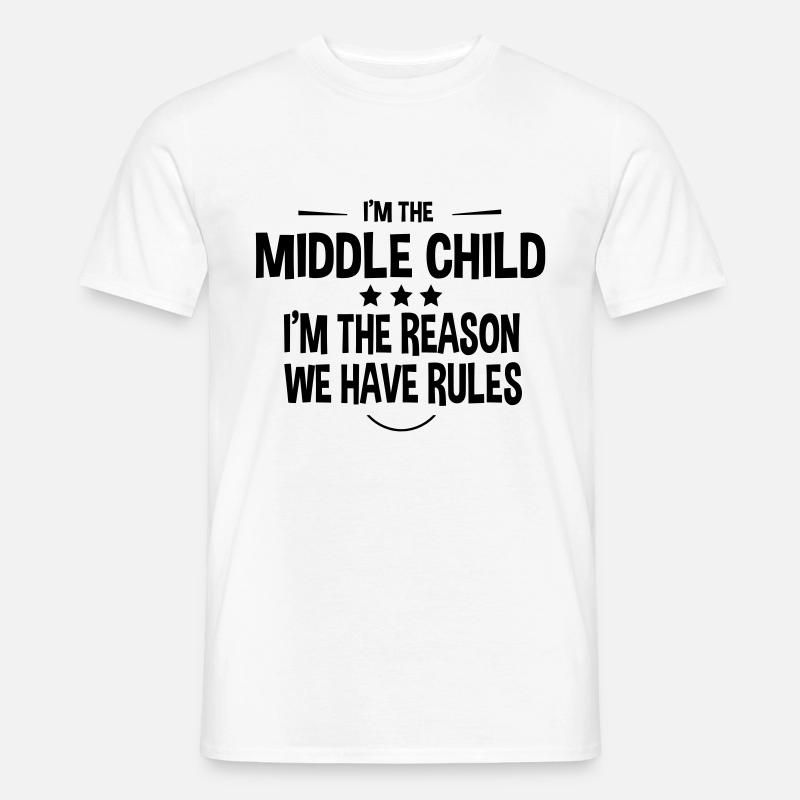 Middle Child Gift - Männer T-Shirt - Weiß