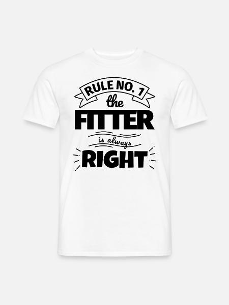 FITTER funny gift - Men's T-Shirt - white