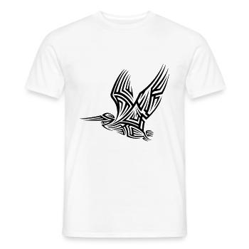 Pelikan Tribal Tattoo - Männer T-Shirt - Weiß - Vorne - AI Model Male 178 dark (178cm)