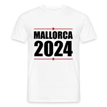 Mallorca 2024 Holidays - Men's T-Shirt - white - Front - AI Model Male 178 dark (178cm)