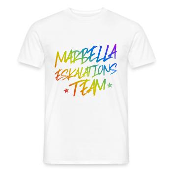 Marbella Escalation - Men's T-Shirt - white - Front - AI Model Male 178 dark (178cm)