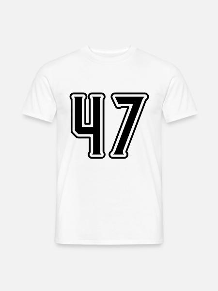 47 Symbole numérique - T-shirt homme - blanc