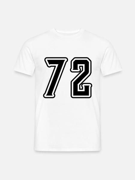 72 number symbol - Men's T-Shirt - white