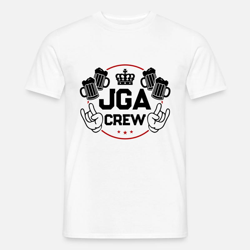Jga Crew Junggesellenabschied Spruch - Männer T-Shirt - Weiß
