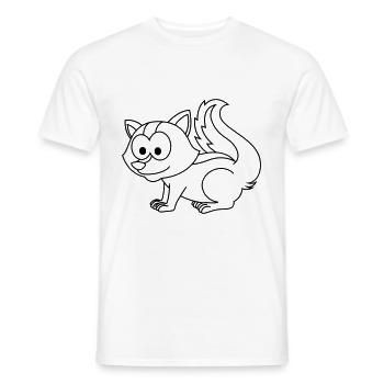 Stinker Comic Animal - T-shirt homme - blanc - Devant - AI Model Male 178 dark (178cm)