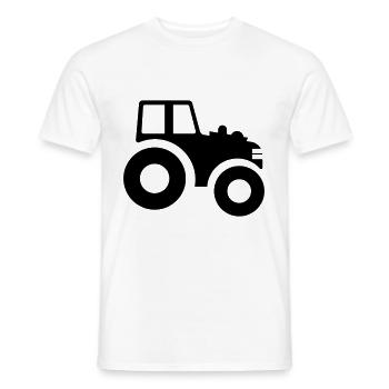 Traktor Symbol - Männer T-Shirt - Weiß - Vorne - AI Model Male 178 dark (178cm)