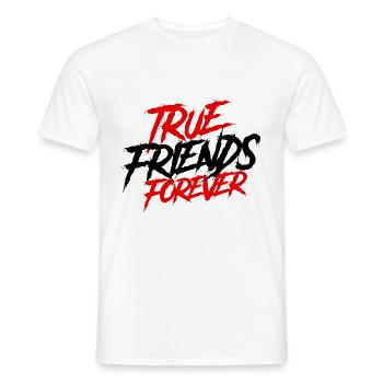 Meilleurs amis pour toujours - T-shirt homme - blanc - Devant - AI Model Male 178 dark (178cm)