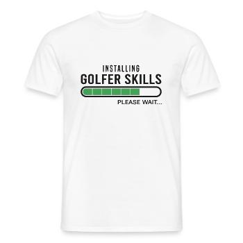Golf Golfen Golfer Skills Golfspieler - Männer T-Shirt - Weiß - Vorne - AI Model Male 178 dark (178cm)