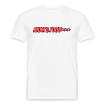 La nourriture des mamans>>> - T-shirt homme - blanc - Devant - AI Model Male 178 dark (178cm)