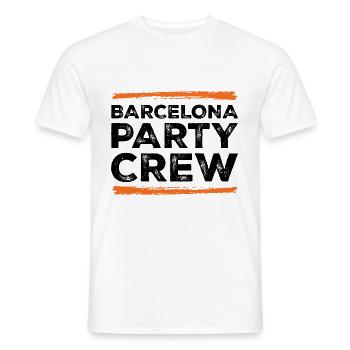 L’équipe de la fête de Barcelone - T-shirt homme - blanc - Devant - AI Model Male 178 dark (178cm)