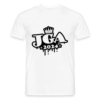 Jga 2024 Junggesellen Abschied - Männer T-Shirt - Weiß - Vorne - AI Model Male 178 dark (178cm)