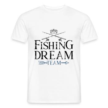 Fishing Dream Team - T-shirt homme - blanc - Devant - AI Model Male 178 dark (178cm)