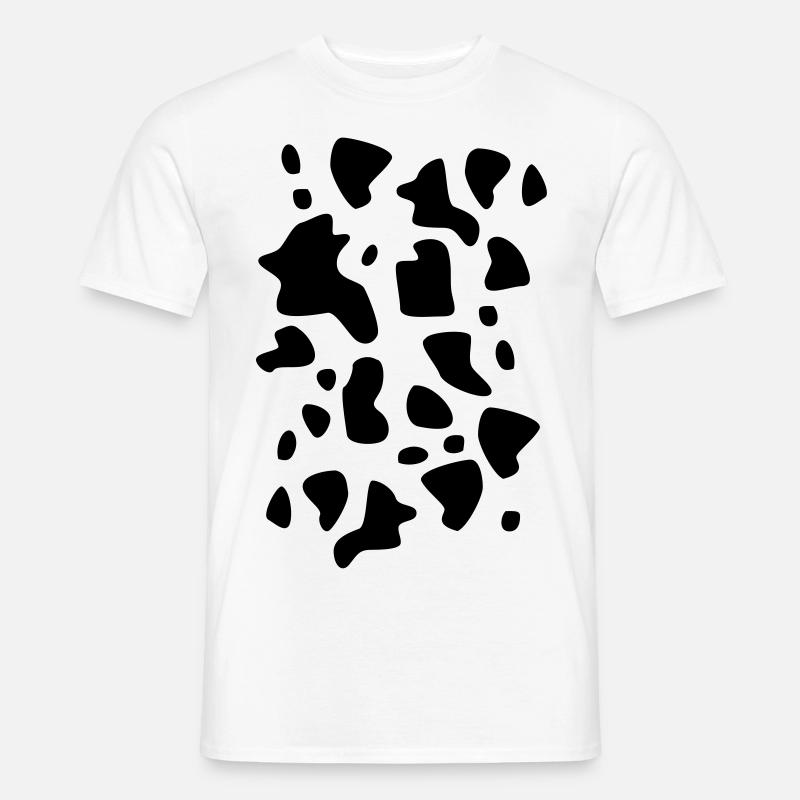 Kuhflecken - Männer T-Shirt - Weiß