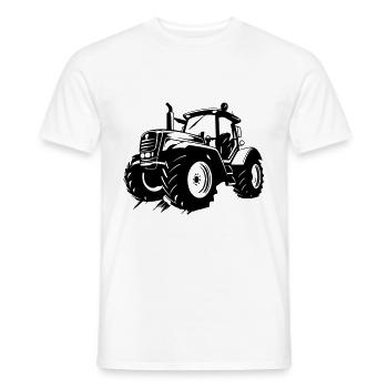 Traktor Bauer Farmer Symbol - Männer T-Shirt - Weiß - Vorne - AI Model Male 178 dark (178cm)