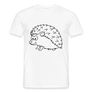 Igel Comic Tier - Männer T-Shirt - Weiß - Vorne - AI Model Male 178 dark (178cm)