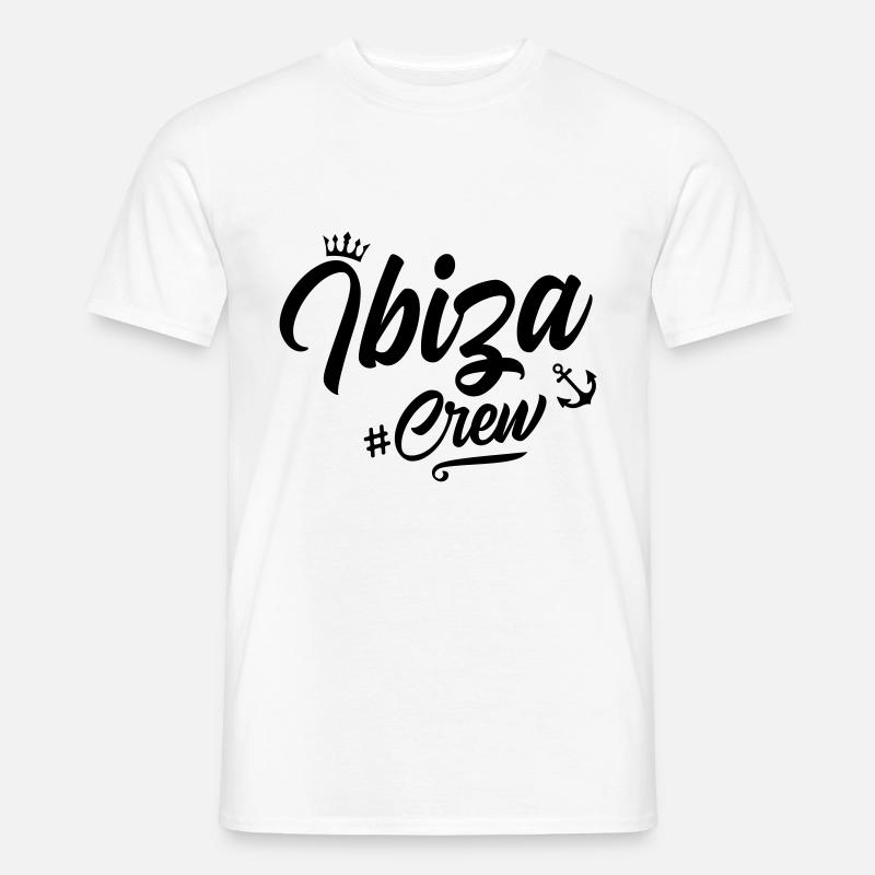 Ibiza Crew - Männer T-Shirt - Weiß