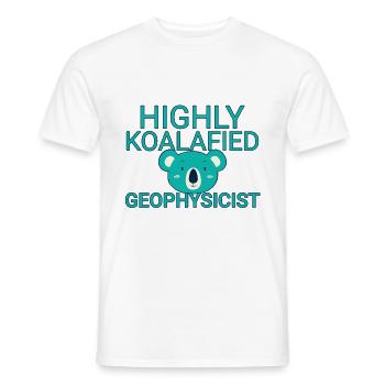 Geophysicist Koalafied Geophysics - Männer T-Shirt - Weiß - Vorne - AI Model Male 178 dark (178cm)