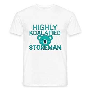 Storeman Koalafied - Men's T-Shirt - white - Front - AI Model Male 178 dark (178cm)