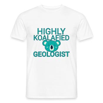 Géologue Koalafied Geology - T-shirt homme - blanc - Devant - AI Model Male 178 dark (178cm)
