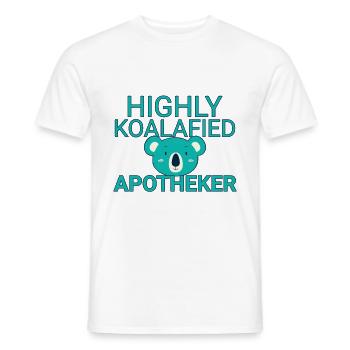 Pharmacist Koalafied - Men's T-Shirt - white - Front - AI Model Male 178 dark (178cm)