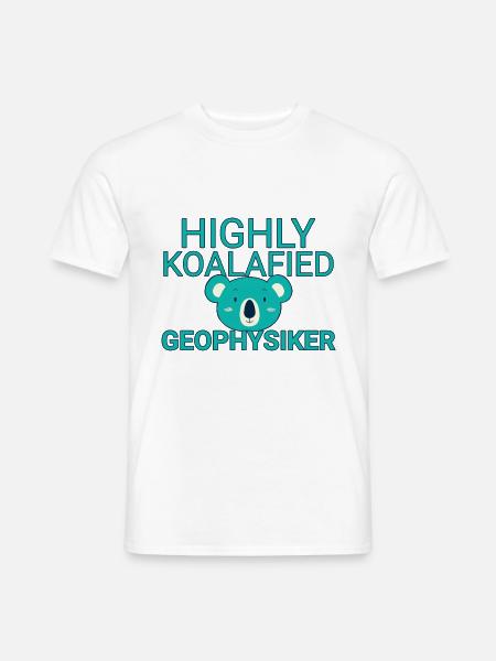 Geophysicist Koalafied Geophysics - Men's T-Shirt - white
