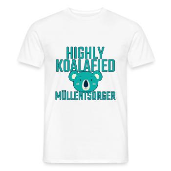 Waste disposal company Koalafied - Men's T-Shirt - white - Front - AI Model Male 178 dark (178cm)