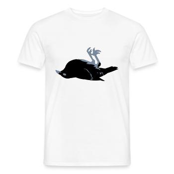 dead raven craven crow - Men's T-Shirt - white - Front - AI Model Male 178 dark (178cm)