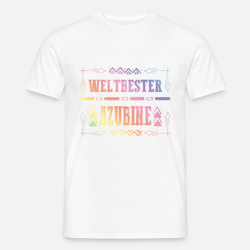 Premium Azubine - Männer T-Shirt - Weiß